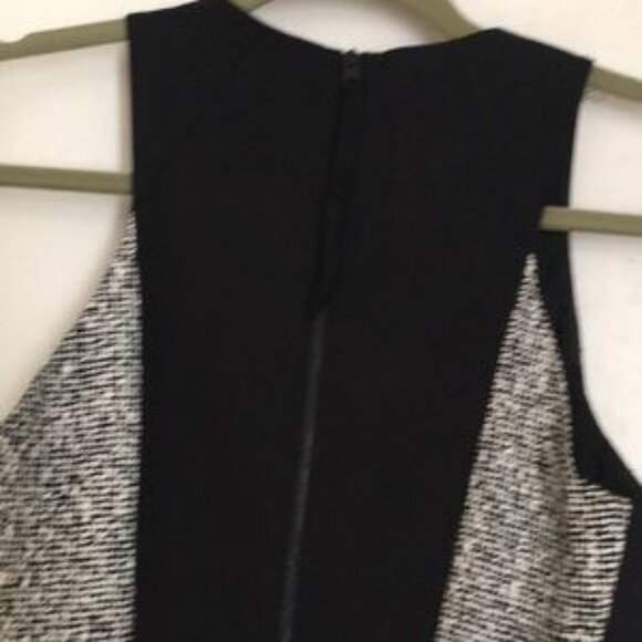 Rag & Bone,  Women's White & Black Weave Pattern Bodycon Sheath Dress,  Size 8 - Picture 4 of 6
